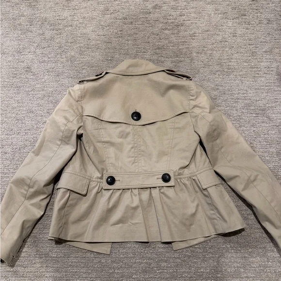Burberry Brit Women's Beige Double-Breasted Trench Coat - Picture 5 of 10